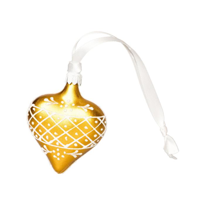 Srdce so zlatou mriežkou, 1 kus