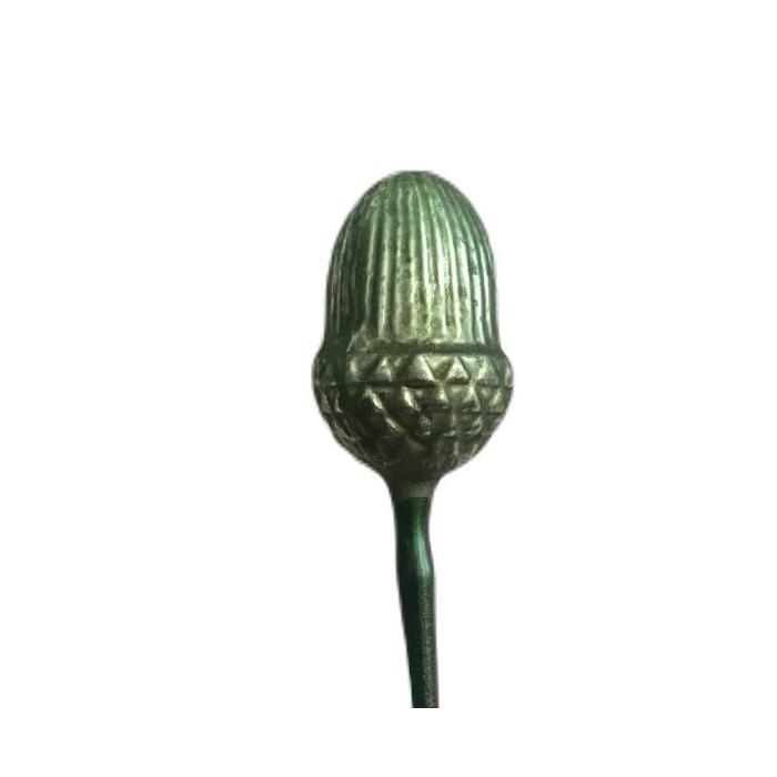 Sklenená fúkaná ozdoba zelený púčik