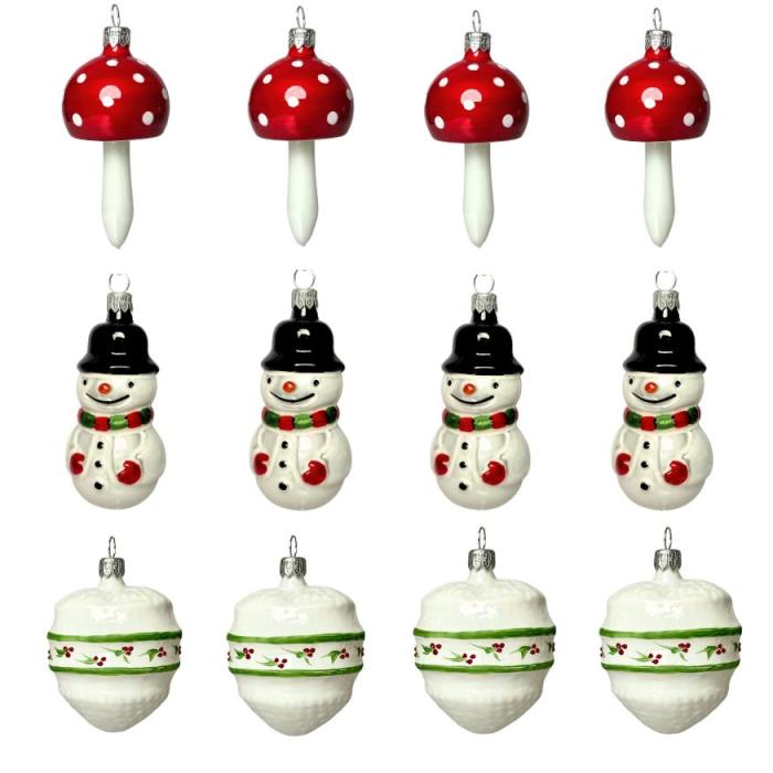 Veľká sada so snehuliakmi, 12 kusov