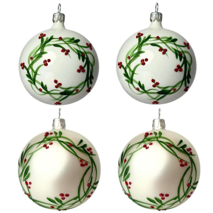 Guľôčky s dekorom Cezmína, 4 ks