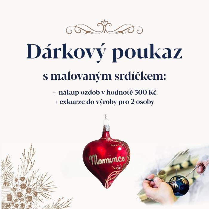 Darček s prekvapením a nákupom ozdôb, pre 2 osoby Nápis: Pre mamu, 1 ks