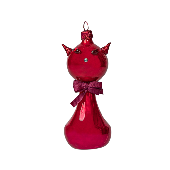 Mačka lesklá červená, 1 ks