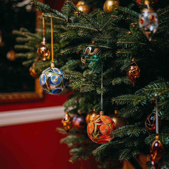 Vianočná ozdoba Secese meadow blue, 1 kus