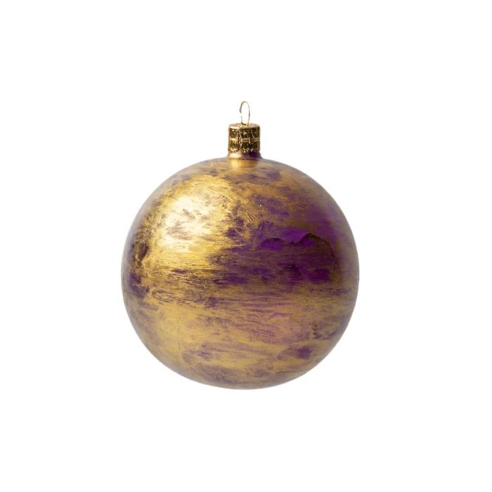 Vianočná ozdoba Secese platinum purple, 1 ks