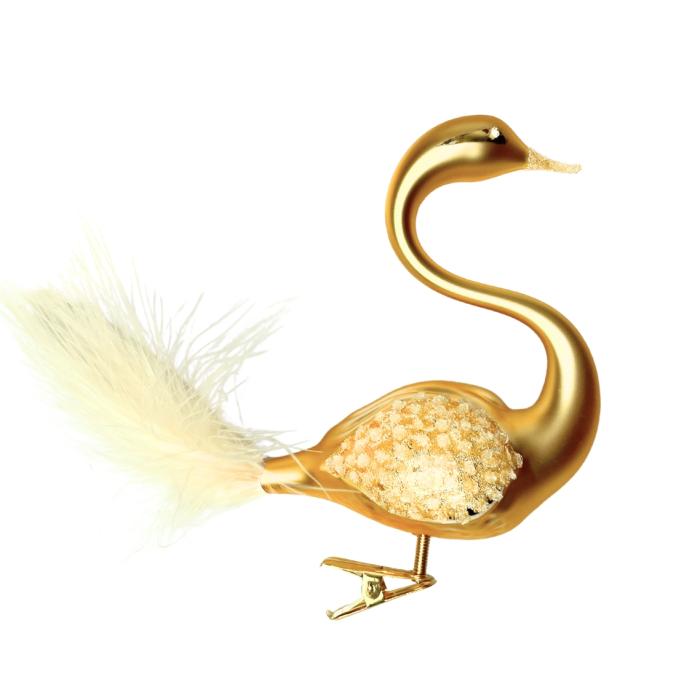 Sklenené vianočné ozdoby základné Sunshine - Sunshine labute, 2 ks