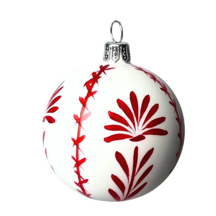 Sklenené vianočné ozdoby Domovina - Poštár, 4 ks